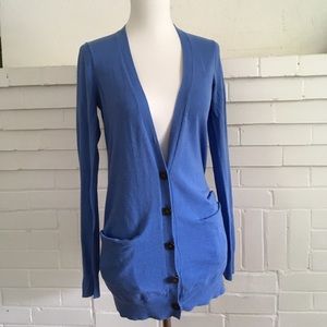 Madewell Lighweight Tunic Cardigan Blue Small